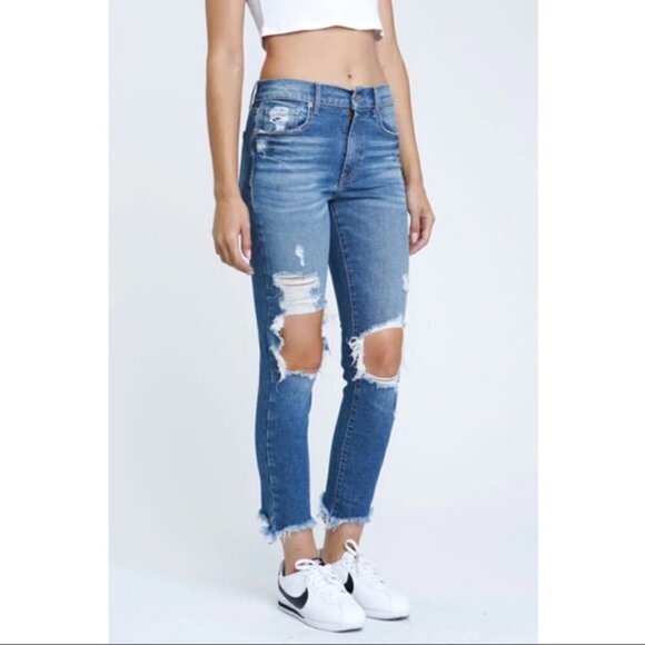 Pistola Monroe Skinny Distressed Jean Size 30 - Picture 2 of 8